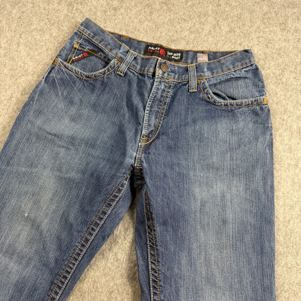 Ariat FR M4 Low Rise Boot Cut Jeans Mens Fits 32x31 Flame Resistant Denim